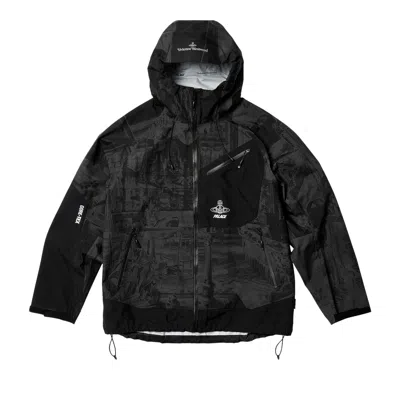 Pre-owned Palace X Vivienne Westwood Gore-tex Jacket 'mono Print' In Multi-color