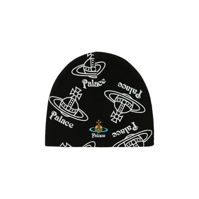 Pre-owned Palace X Vivienne Westwood Jersey Beanie 'black'