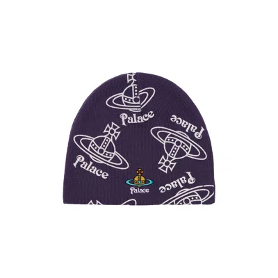 Pre-owned Palace X Vivienne Westwood Jersey Beanie 'purple'