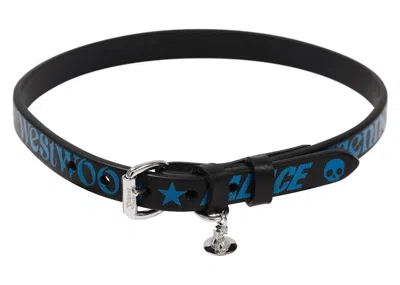Pre-owned Palace X Vivienne Westwood Leather Choker In Black