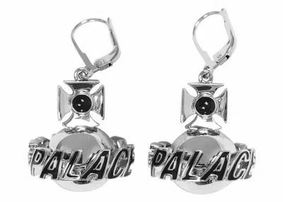 Pre-owned Palace X Vivienne Westwood Orb Earrings In Silver