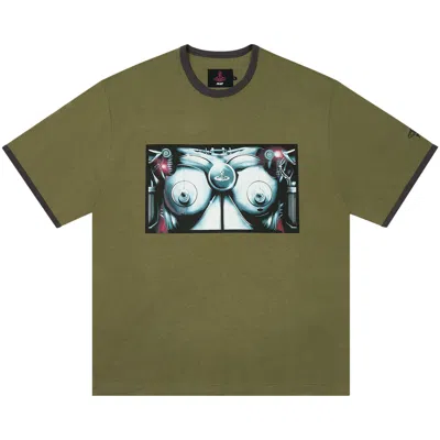 Pre-owned Palace X Vivienne Westwood Ringer T-shirt 'olive' In Green