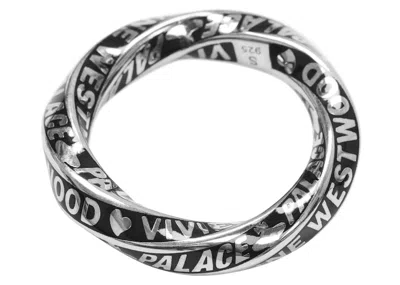 Pre-owned Palace X Vivienne Westwood Small Ring In Silver