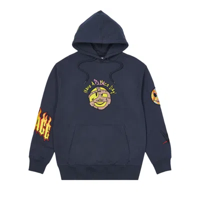 Pre-owned Palace X Wwe Love Hood 'navy' In Blue