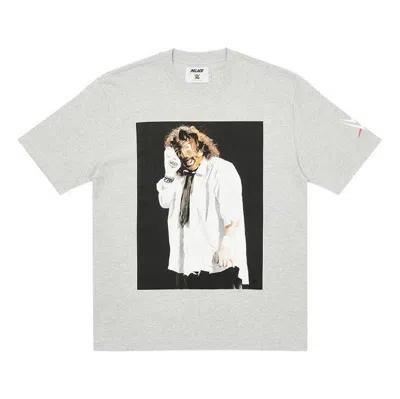 Palace X Wwe Ss23 T-shirt 'grey' In Gray