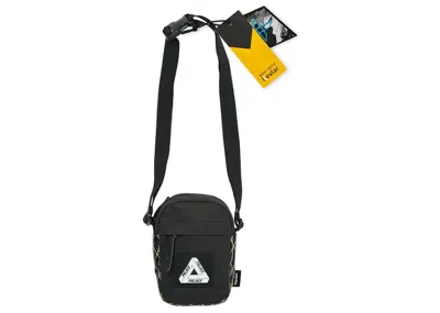 Pre-owned Palace Xpac Cotton Canvas Shot Bag In Black