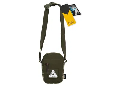 Pre-owned Palace Xpac Cotton Canvas Shot Bag In Olive