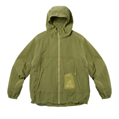 Pre-owned Palace Y-ripstop Shell Jacket 'lime' In Green