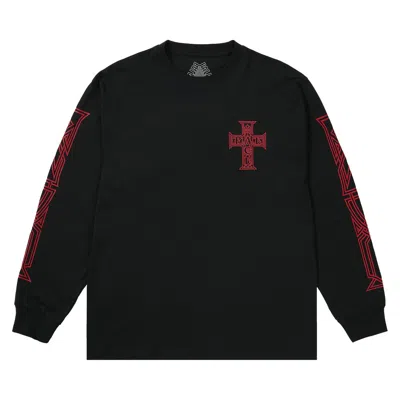 Pre-owned Palace Y So Cross Long-sleeve 'black' | Men's Size L