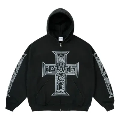 Palace Y So Cross Pigment Hoodie 'black'