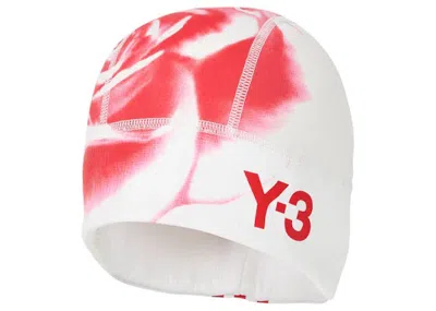 Pre-owned Palace Y3 Beanie In White/red