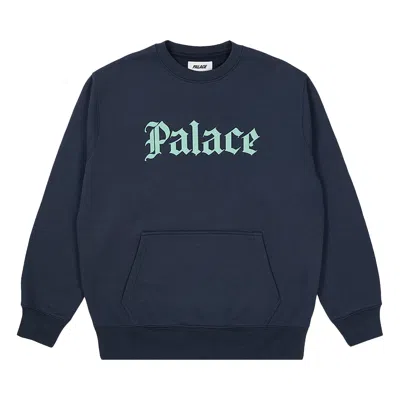 Pre-owned Palace Ye Olde Crew 'navy' In Blue