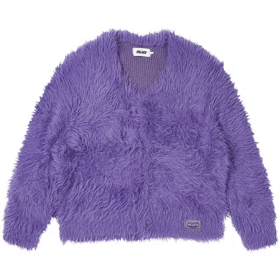 Pre-owned Palace Yeti Cardigan 'bloom Purple'