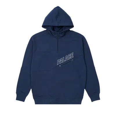 Pre-owned Palace Zip Hood 'blue'