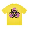 Palace Bio Hazrd T-shirt Yellow Triangle Back Pattern Logo Short Sleeve Unisex In Yellow