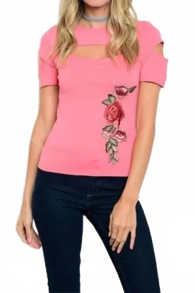 Palacio Women's Embroidered Open Chest In Pink