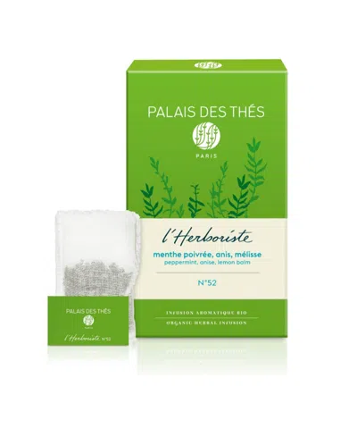 Palais Des Thes Anise Peppermint Lemon Balm Herbal Tea Box, Pack Of 20 Tea Bags In No Color