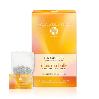 Palais Des Thes In My Bubble Herbal Tea Bags - Ashwagandha, Ginseng & Cocoa In Yellow