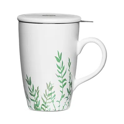 Palais Des Thes La Tisaniere Ceramic Strainer Mug In White