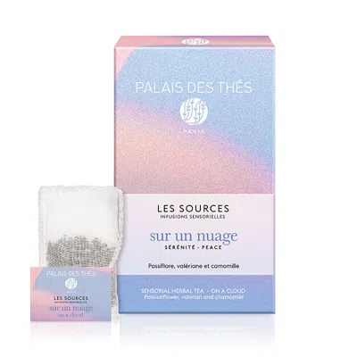 Palais Des Thes On A Cloud Herbal Tea Bags - Passionflower, Valerian & Chamomile In Blue