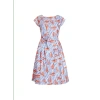 PALAVA BEATRICE CAP LOBSTER DRESS IN IVORY