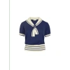 PALAVA SAILOR KNITTED TOP IN NAVY