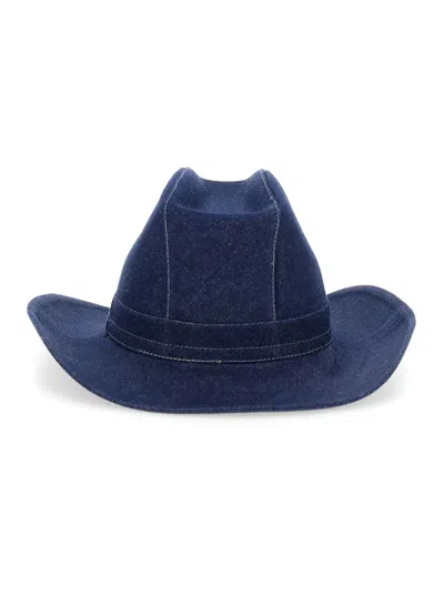 Pal.co Denim Cowboy Hat In Blue
