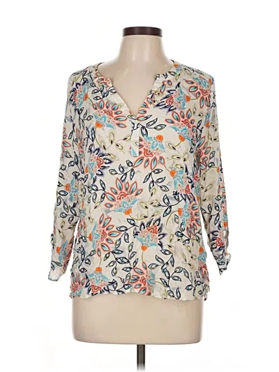 Pre-owned Pale Sky 3/4 Sleeve Blouse In White