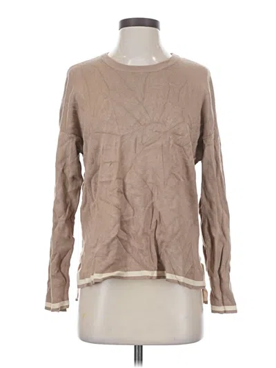 Pre-owned Pale Sky Pullover Sweater In Tan