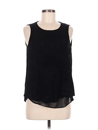 Pre-owned Pale Sky Sleeveless Blouse In Black