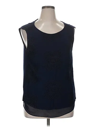 Pre-owned Pale Sky Sleeveless Blouse In Blue