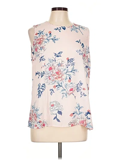 Pre-owned Pale Sky Sleeveless Blouse In Ivory