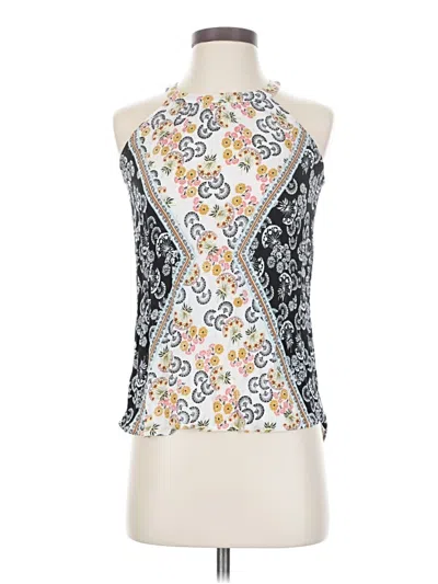 Pre-owned Pale Sky Sleeveless Blouse In White