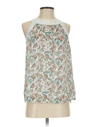 Pre-owned Pale Sky Sleeveless Blouse In White