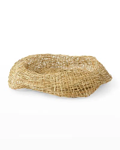 Palecek Andorra Wicker Bowl In Natural