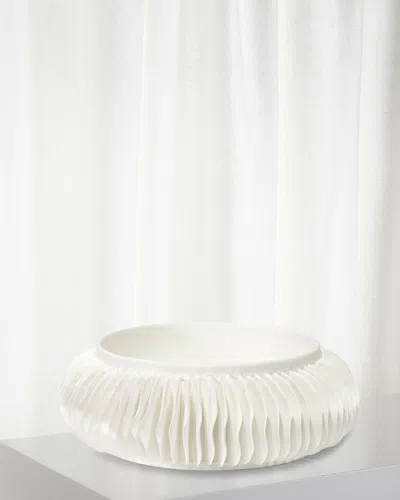 Palecek Antilles Porcelain Bowl In White