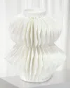 Palecek Antilles Small Porcelain Vase In White