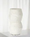 Palecek Argos Outdoor Vase In White