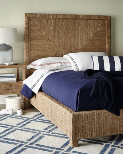 Palecek Decklin Rope-wrapped King Bed In Medium Brown