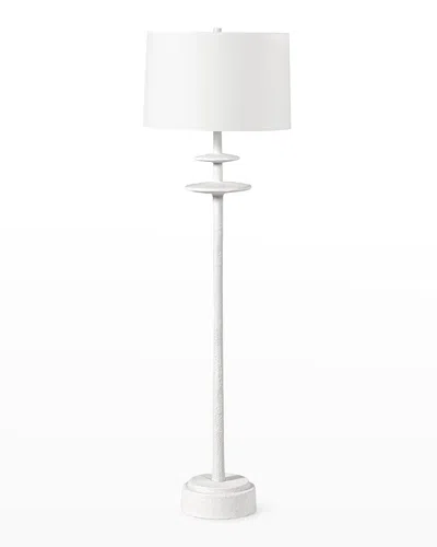 Palecek Etta Floor Lamp In White