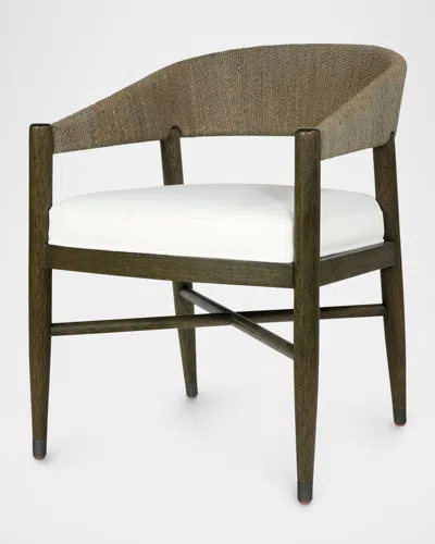 Palecek Gordon Dining Arm Chair In Brown