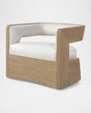 Palecek Hadley Swivel Lounge Chair, Natural In Natural