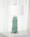 Palecek Seaglass Table Lamp In Ple Gre/wht-gry