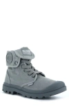 Palladium 'baggy' Canvas Boot In Titanium/high Rise
