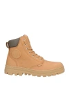 Palladium Man Ankle Boots Camel Size 11.5 Leather In Nude