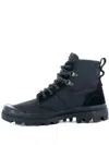 Palladium Pallabrouse Lace-up Hiking Boots In Blue