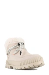 Palladium Pallashock Lo Hiver Water Repellent Faux Fur Boot In Neutral