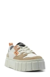 Palladium Pallatower Lo Platform Sneaker In Tofu/ Beige Tan