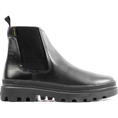 Palladium Pallatrooper Chelsea Boot In Black/black
