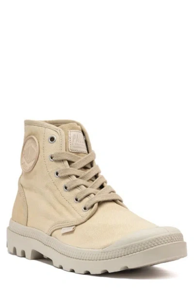 Palladium Pampa Hi Canvas Boot In Sand